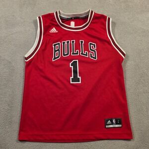 Adidas Chicago Bulls Derrick Rose 1 NBA Jersey Youth Large Red Basketball Shirt